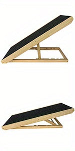 Rampe pour chien 60 cm, rampe pour chat, rampe pliante, rampe pour animaux de compagnie à hauteur réglable, escaliers réglables pour chiens de petite taille et chats, antidérapante, capacité de charge jusqu'à 100 kg