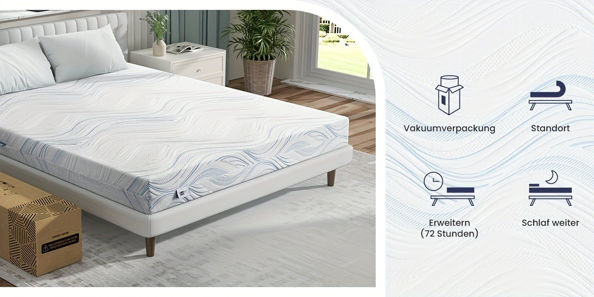 Matelas Bedstory 90X200 120X200 140X200 160X200 180X200 Cm, Fermeté H2/H3, Matelas en mousse froide de 16 cm
