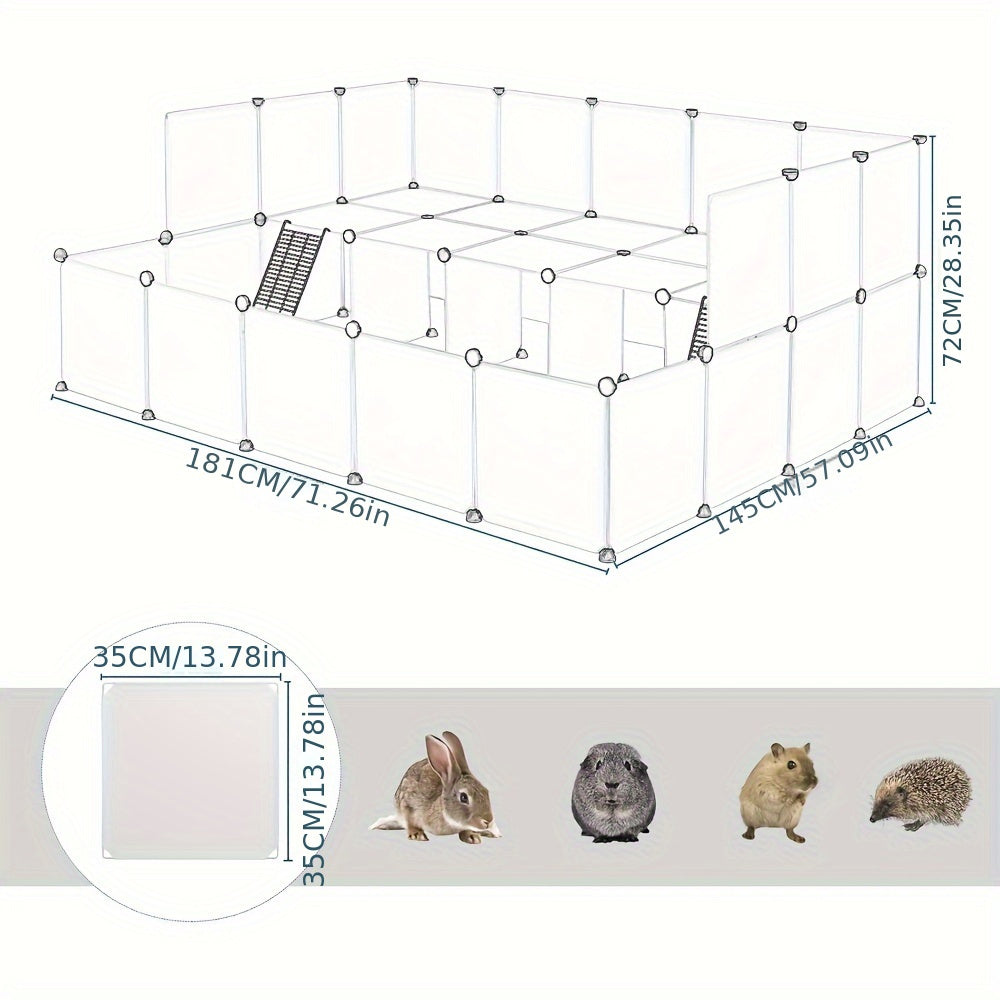 Enclos pour lapin, enclos libre pour lapin, enclos d'intérieur pour petits animaux de compagnie