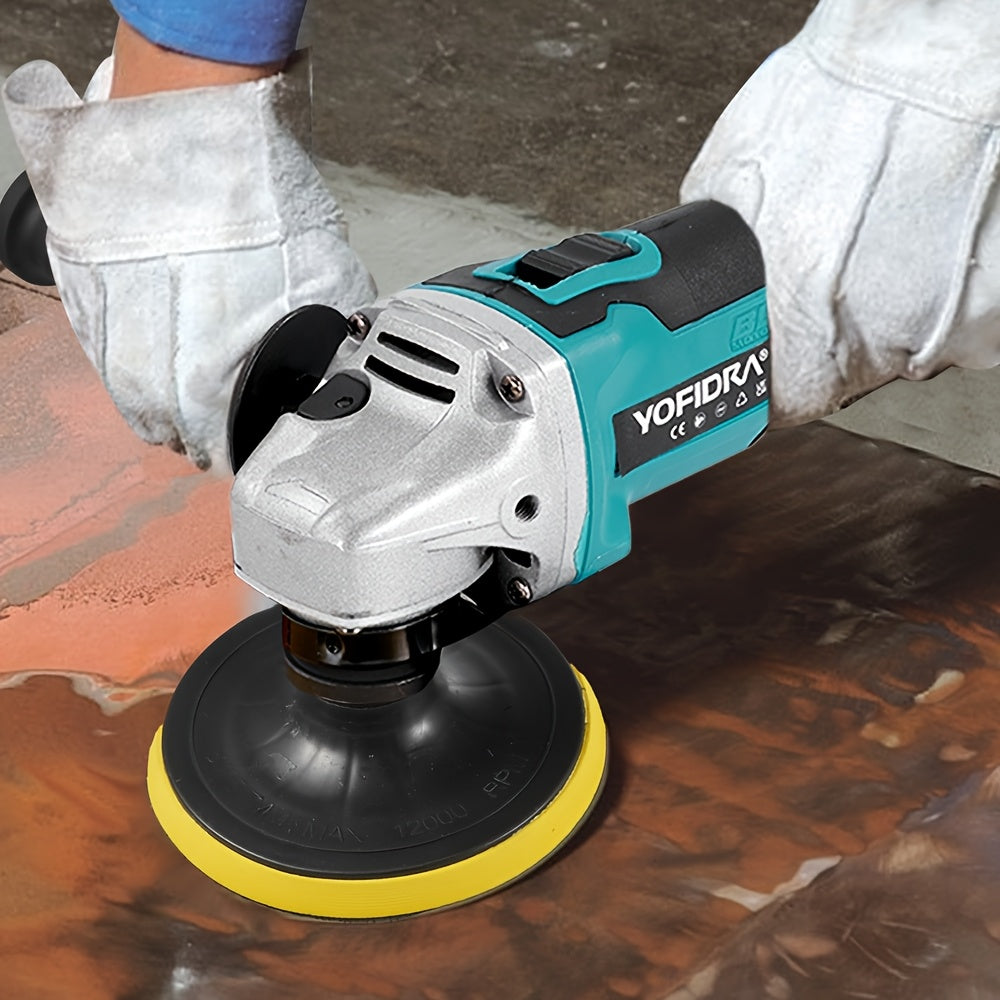Meuleuse d'angle sans fil robuste 125 mm/5" - Machine de meulage et de polissage électrique à moteur sans balais, compatible avec les batteries Makita 18 V (batterie non incluse), puissante 2000 W, compacte et légère pour usage professionnel/résidentiel