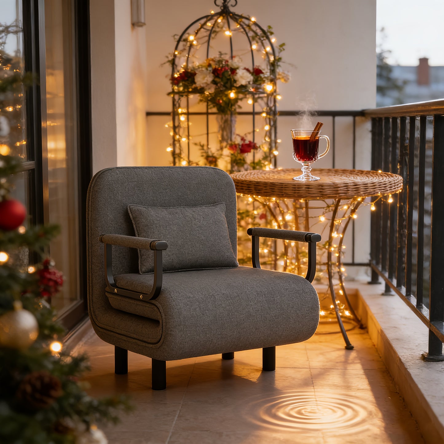 Fabulcozy Chaise de Bureau Canapé - Style Moderne, Dossier Réglable à 5 Niveaux, avec Appui-Tête et Coussin Confortable, Convient pour Salon/Bureau, Noir Gris Marron Vert Jaune Bleu Marron