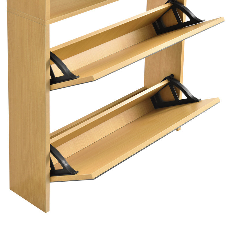Armoire à chaussures Vogar avec portes miroir de différentes couleurs et tailles