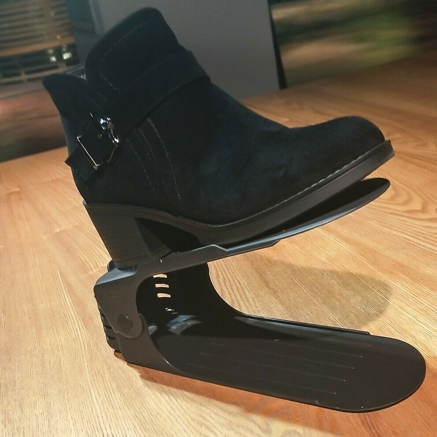Lot de 30 étagères à chaussures réglables en plastique, support de rangement pour chaussures, réglable en hauteur sur 3 niveaux