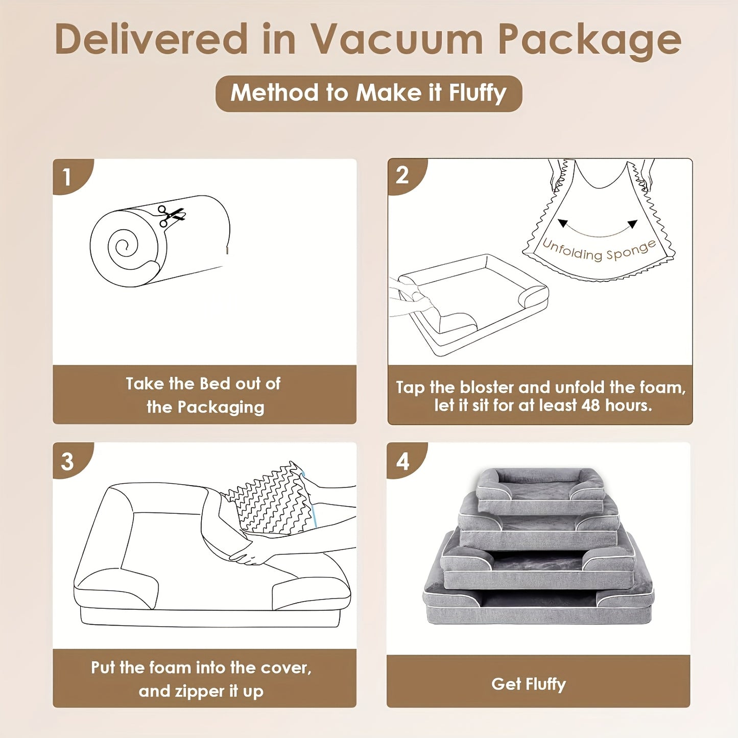 XXL Extra - Lit/Canapé/Kenne pour grands chiens et chats - Gris foncé et gris clair, mousse à mémoire de forme épaissie, housse amovible et lavable, antidérapant avec bords latéraux, lit pour grands chiens/chats, cadeau de Noël, livré avec une couverture