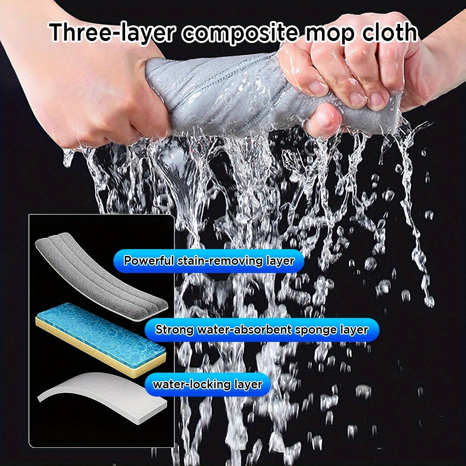 Joybos Balai Plat et Seau avec Essoreuse, Balais Mains Libres Conçus pour Nettoyer les Sols, Dotés d'un Design Slim à Double Compartiment pour Garder l'Eau Propre et Sale Séparées, Adaptés à une Utilisation Sèche et Humide