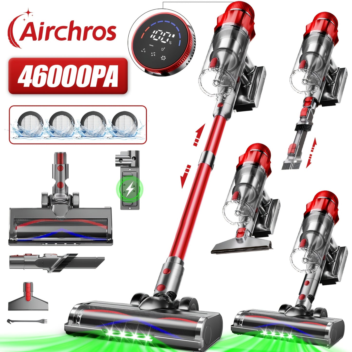 Nettoyeur de tapis, éclairage LED pour tapis et meubles rembourrés – vue détaillée 20