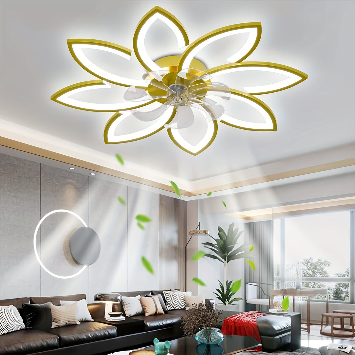 Plafonnier LED, 90 Cm pour maison et salon – vue détaillée 12