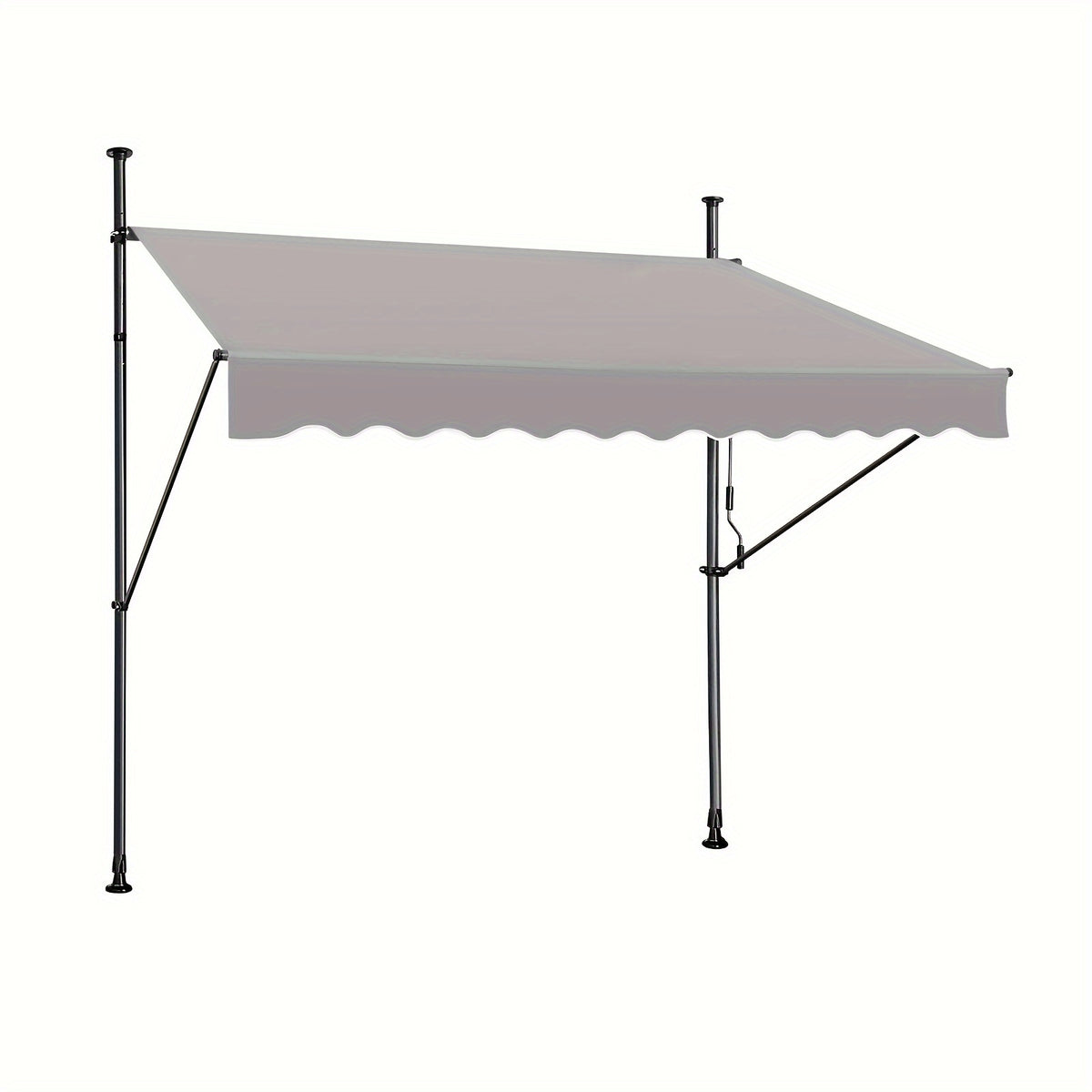 Store banne, Gris foncé pour balcon et jardin – vue détaillée 8