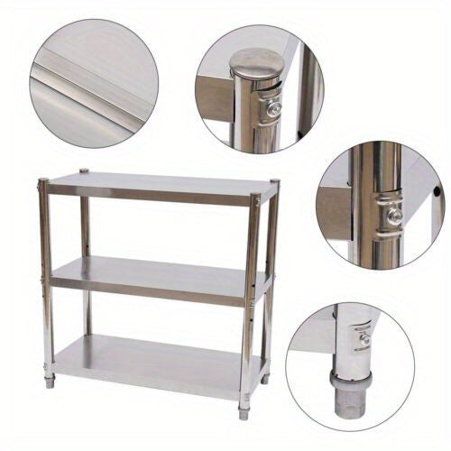 Table de travail en inox, Argenté pour coin repas et cuisine – vue détaillée 11