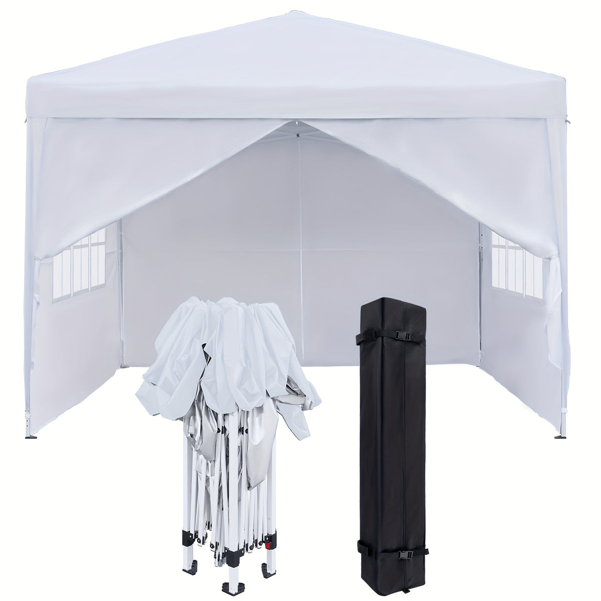 Tentes dépliables, 3x3m pour jardin et terrasse – vue détaillée 14