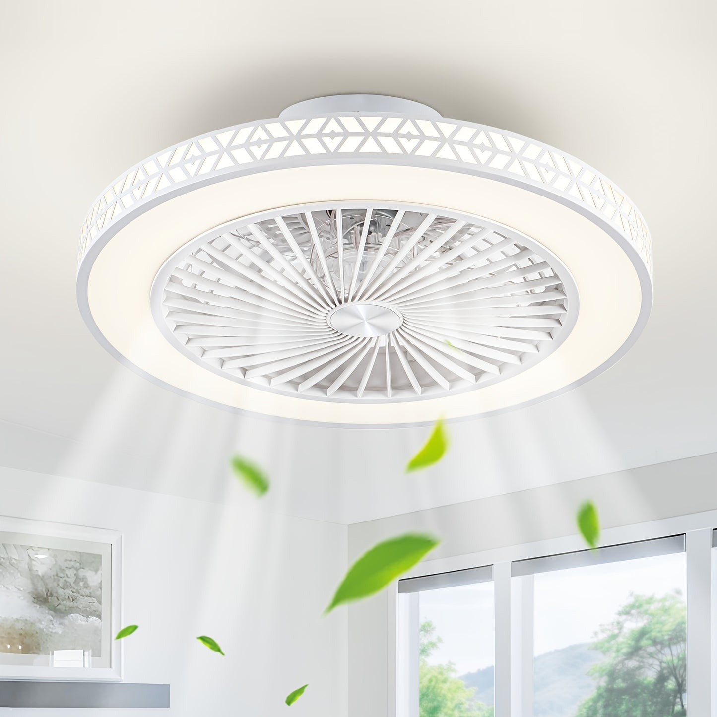 Ventilateur de Plafond, éclairage LED pour quotidien et maison – vue détaillée 10