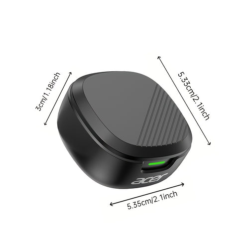 Écouteurs sans fil Acer Gadget TWS, puce sans fil 5.4 pour une connexion stable sans décalage, audio haute résolution et son panoramique, 20 heures d'autonomie, réduction intelligente du bruit, embouts confortables L/M/S