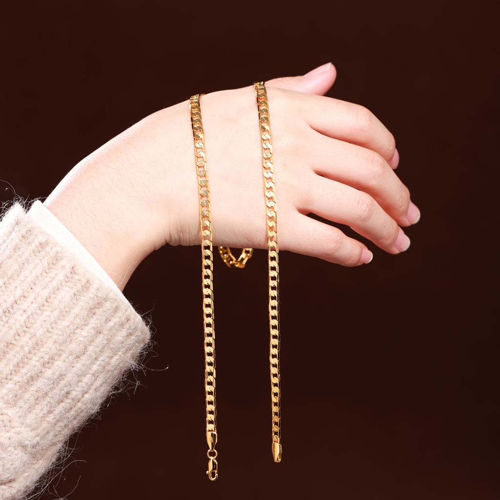 Collier Chaîne Cubaine en Argent 925, Grammage 15.5G/18.5G/20.6G, Teneur en Argent 9.3G/11.1G/12.36G, Élégant et Facile à Porter, Idéal pour un Usage Quotidien, Livré avec une Boîte Cadeau Prévue