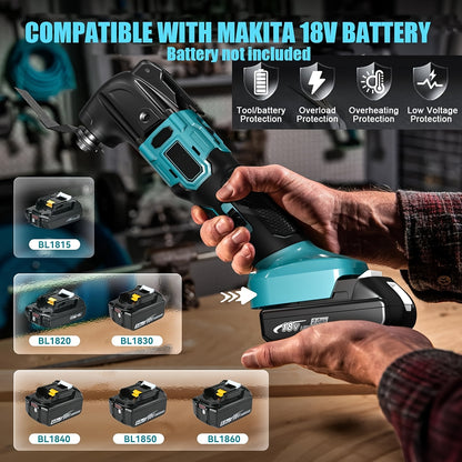 Outil Multifonction Oscillant Sans Fil, 6 Vitesses Variables, Moteur Sans Balais pour Couper, Poncer, Gratter & Polir, Compatible avec les Batteries Makita, Outil Seul Sans Batterie Incluse