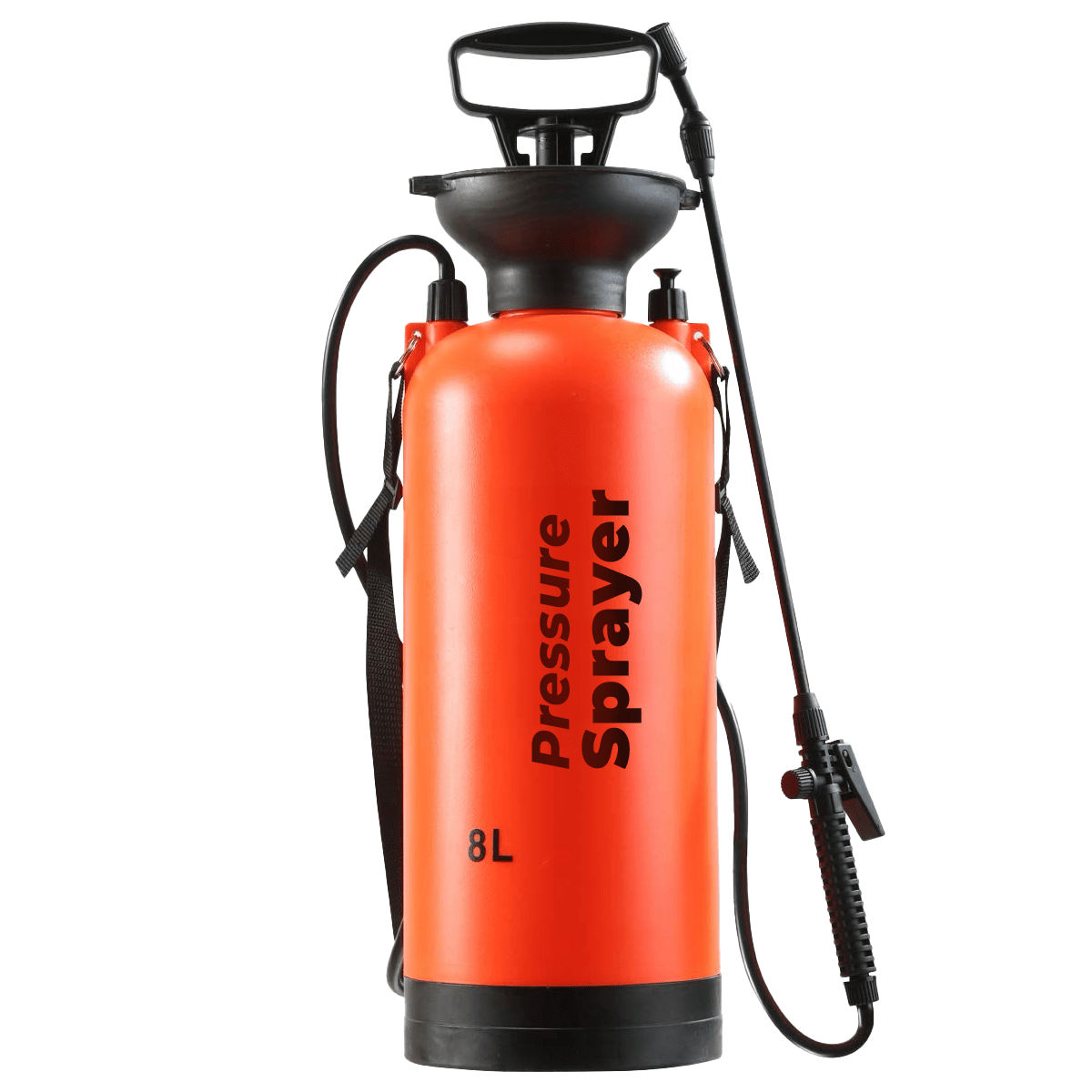 Pressure Sprayer, Garden, Manual, 8L, with Long Lance, Strong, Durable, Professional Tool for Garden Care, for Watering Plants, Spraying, And Dispersing Fertilizers And Plant Protection Agents, Has a Large Capacity of 8 Liters, Allows for Long Work Withou