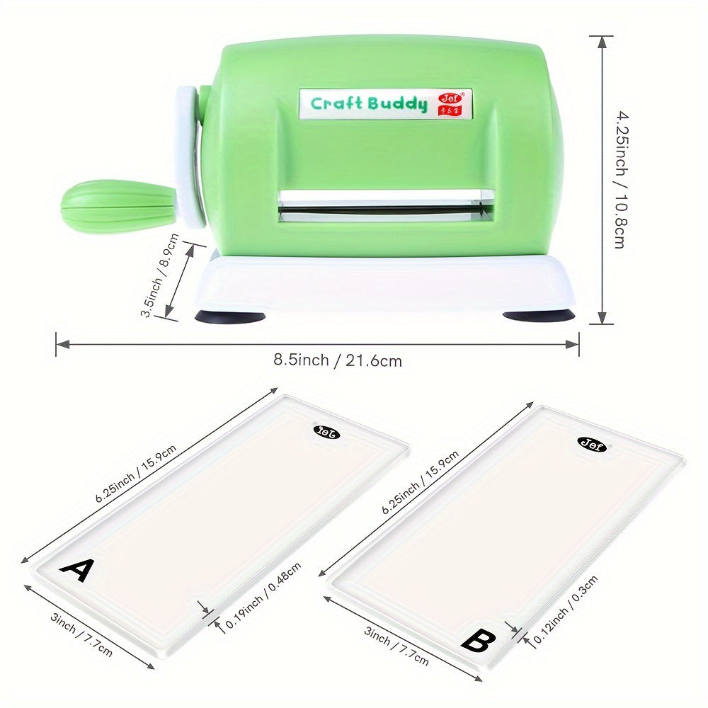 Lot de 5 couleurs machine de découpe et gaufrage pour scrapbooking, 1 set de tampons de découpe en acrylique A et B pour papier scrapbooking, outil de coupe, matériau PE, sans batterie