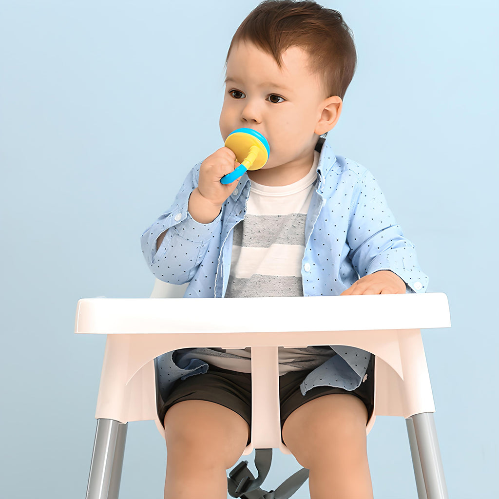 Chaise Haute Pliable Portable pour l'Alimentation des Enfants + Plateau 2En1 - Légère, Facile à Plier et à Déplier, Table Multifonctionnelle pour Enfants avec Ceinture de Sécurité, Construction Durable en Aluminium et ABS, Chaise en Plastique pour Enfants