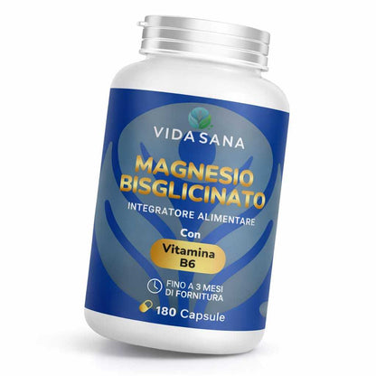 [Promotion de 2 paquets] 2 Compléments de Bisglycinate de Magnésium avec Vitamine B6 - 360 Gélules