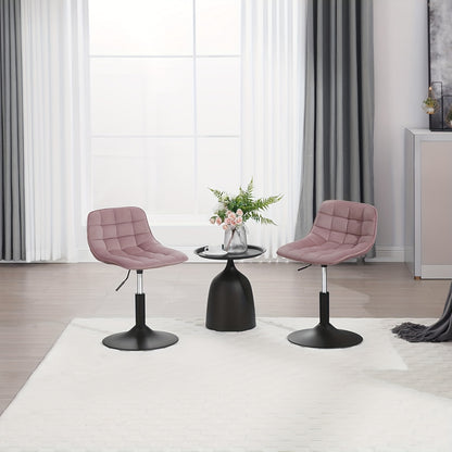 Tabouret de Bar, Tabouret Pivotant, Chaise de Bureau à Domicile, Tabouret Réglable en Hauteur, Siège en Velours
