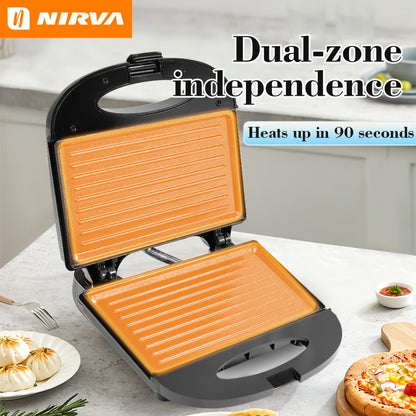 Cet appareil de petit-déjeuner polyvalent est facile à nettoyer et parfait pour préparer des omelettes et des tarts au bœuf, avec une surface antiadhésive. C'est un excellent ustensile de cuisine, un super outil de cuisson, et un merveilleux cadeau de Noë