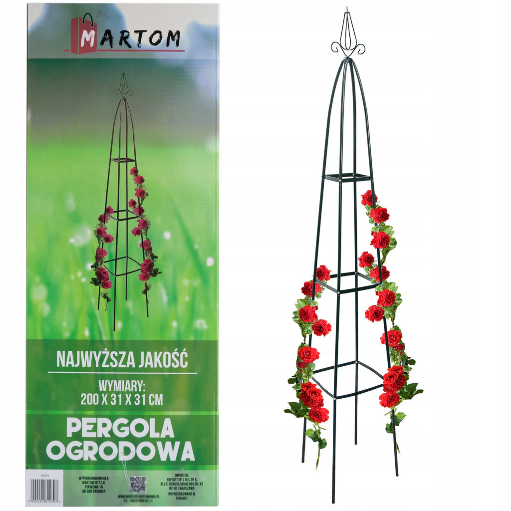PERG-N3214 PERGOLA DE JARDIN EN MÉTAL POUR ROSAIS ET FLEURS GRIMPANTES