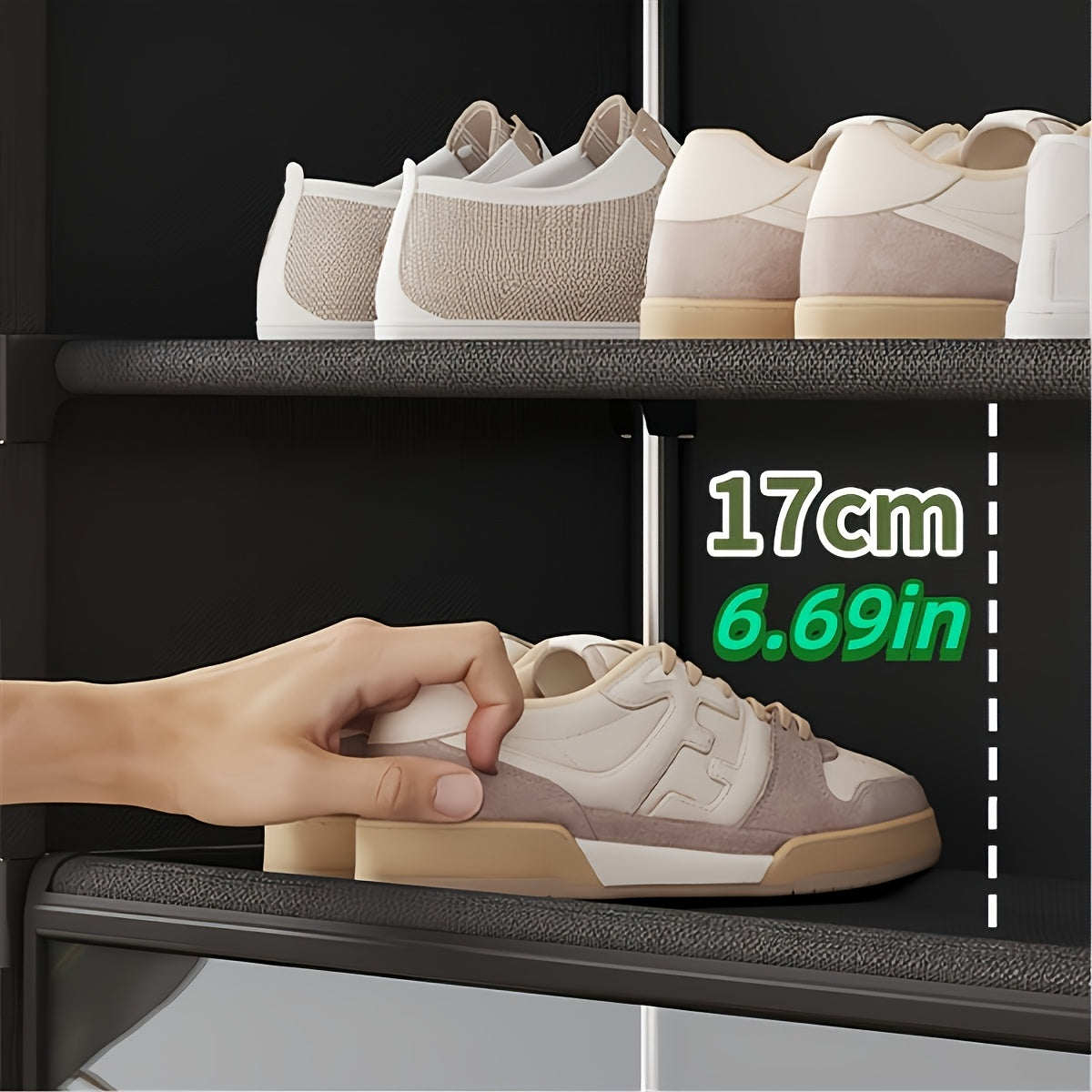 Meuble de rangement à chaussures multi-couches anti-poussière, étagère de rangement facile à assembler pour la maison, le bureau, la salle de classe et la cuisine