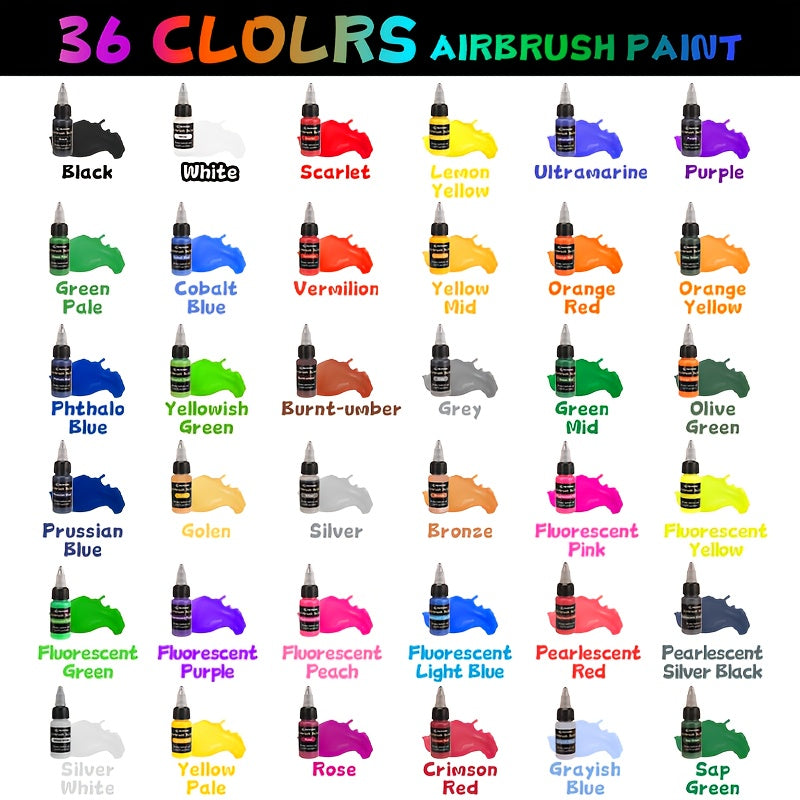 Ensemble de Pigments Assortis 36/26/15 Couleurs, 20ml/0.67oz, Multifonctionnel pour Peinture à l'Huile, Peinture à la Main, Création DIY, Débutants, Amateurs, Fournitures pour Peinture sur Céramique, Cadeaux de Fêtes, Idées Cadeaux