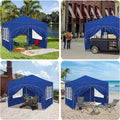 1 pièce, Gazebo, Gazebo pliant 3x3m, avec 4 parois latérales, Tente de fête, Protection UV, Hauteur réglable, avec sac de transport, pour jardin extérieur et camping