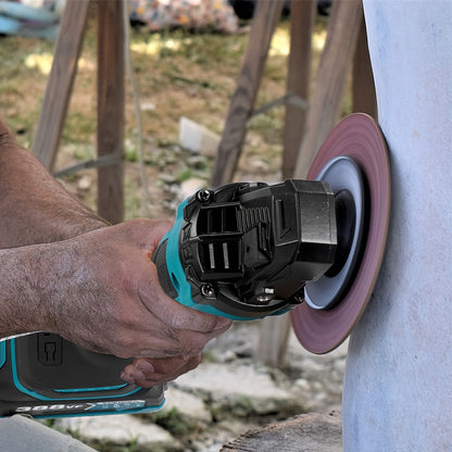 [Outil industriel polyvalent] Meuleuse d'Angle Sans Fil 125mm, Polisseuse Sans Fil M14, Outil Électrique de Meulage et Polissage en Métal Doré, Adapté aux Scènes de Décoration Industrielle, Compatible avec la Batterie YOFIDRA