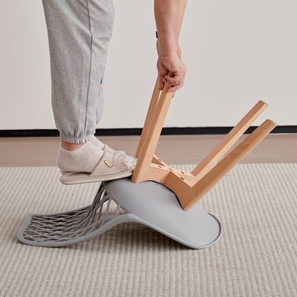 EGOONM Ensemble de 6 chaises de salle à manger, chaises de cuisine scandinaves - Design de dossier coquillage découpé, coussin en similicuir et pieds en bois de hêtre