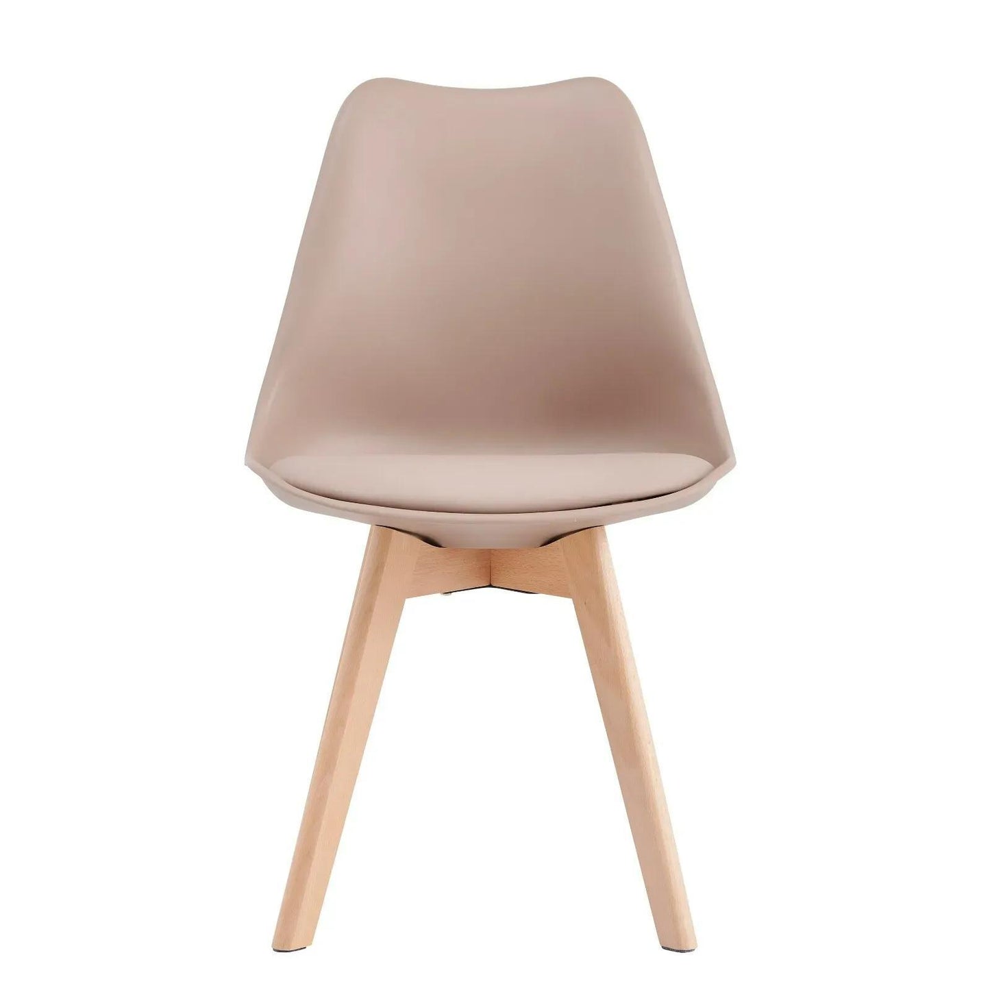 Ensemble de 4 chaises de salle à manger MCC Direct, chaises de cuisine, chaises de bureau, chaise coquille de designer, "Eva" disponible en 7 couleurs tendance