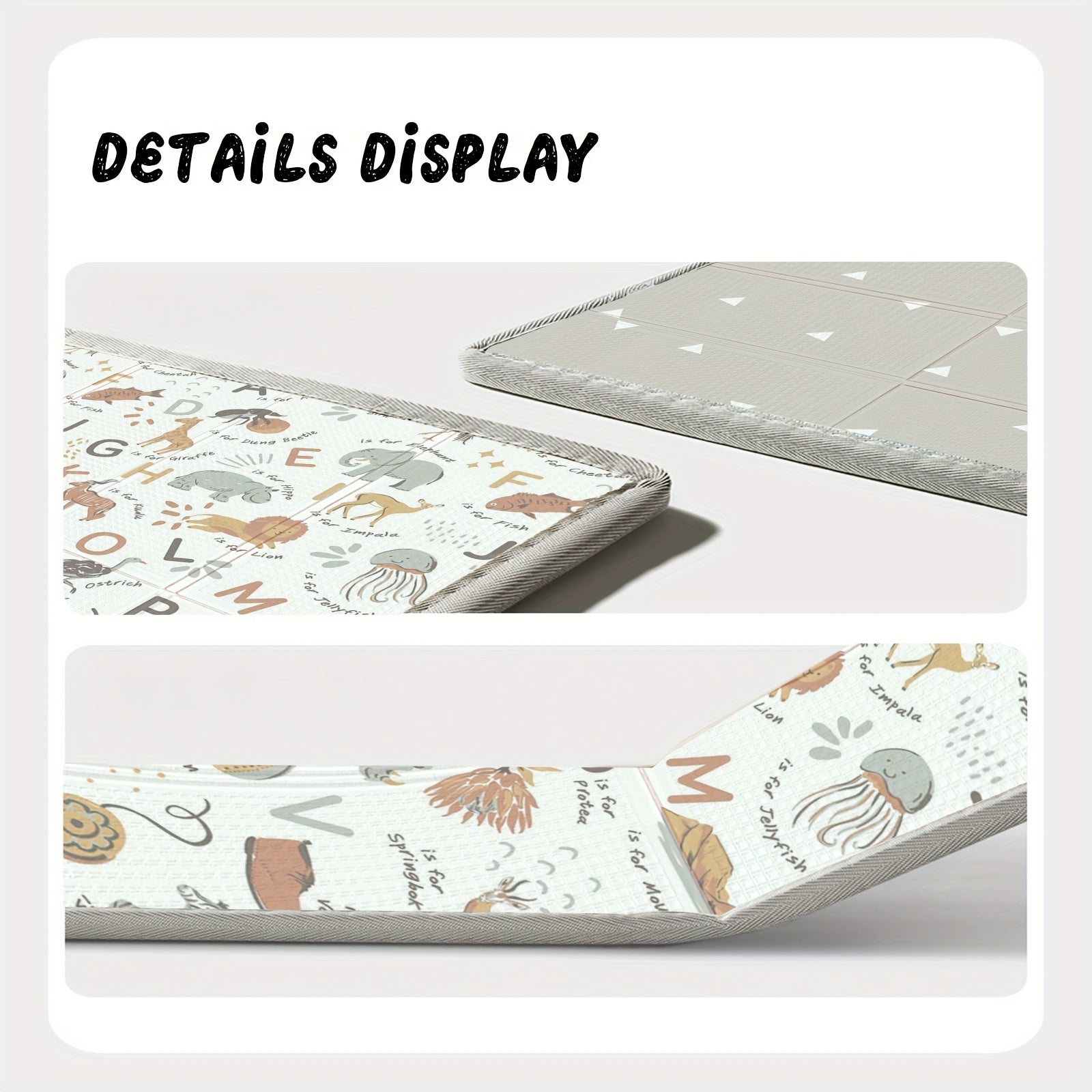Matelas de Jeu pour Bébé 200,66x180,34 cm, Matelas Extra Large Pliable en Mousse XPE Réversible, Tapis de Rampeur Imperméable et Sécurisé pour Bébés et Tout-Petits, Utilisation Intérieure & Extérieure