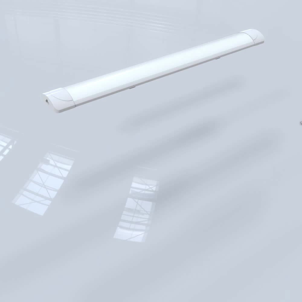 Bandes lumineuses LED 60,96 cm 91,44 cm 121,92 cm 152,4 cm, tube lumineux à profilé, lumière d'épissure pour bureau, magasin, garage, plafond, pièce, blanc froid, blanc neutre, tube lumineux LED, luminaire de plafond LED pour garage, magasin, couloir, bur