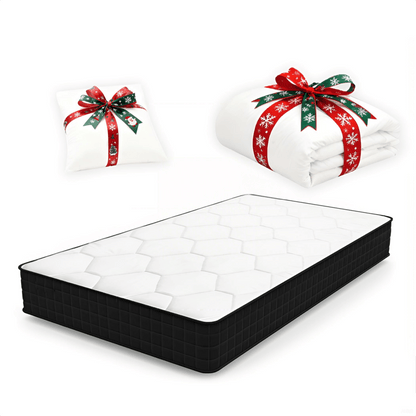 Matelas 90x190/90x200/140x190/140x200/160x200 cm avec couette et oreiller(s) - Matelas mousse pour lit simple, lit double