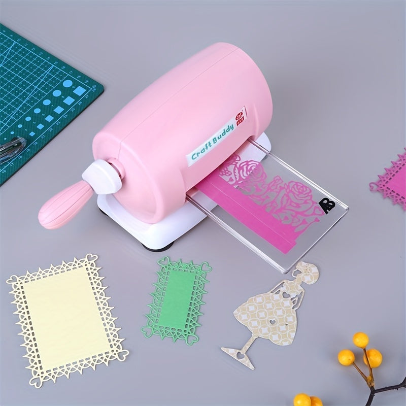 Lot de 5 couleurs machine de découpe et gaufrage pour scrapbooking, 1 set de tampons de découpe en acrylique A et B pour papier scrapbooking, outil de coupe, matériau PE, sans batterie