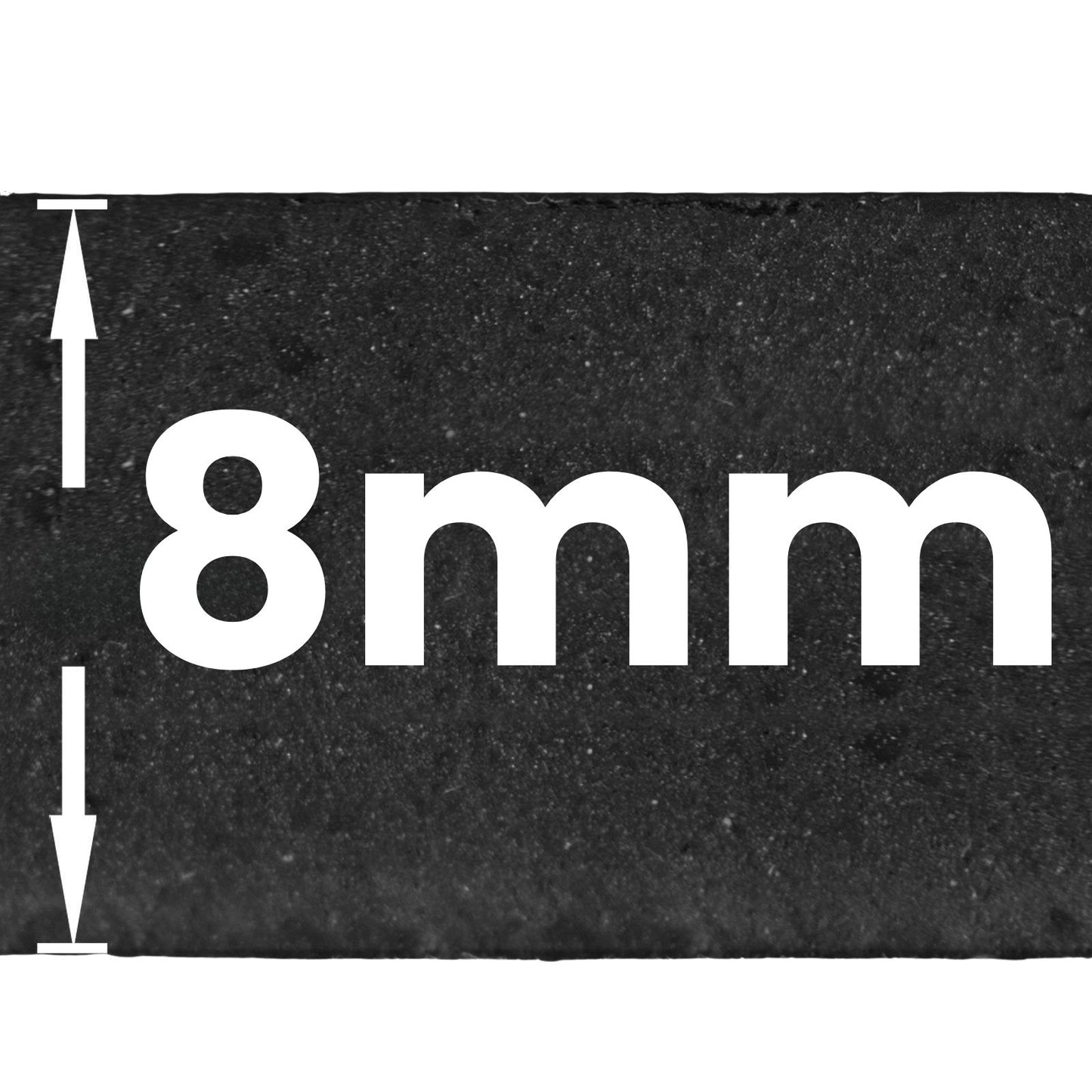 Tapis en caoutchouc SBR - Feuille de caoutchouc noire lisse au mètre - Tapis antidérapant de protection pour sol et construction pour l'industrie et le commerce - 9 épaisseurs de 1 à 12 mm