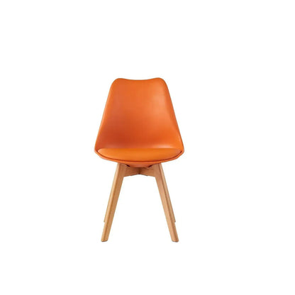 Ensemble de 4 chaises de salle à manger MCC Direct, chaises de cuisine, chaises de bureau, chaise coquille de designer, "Eva" disponible en 7 couleurs tendance