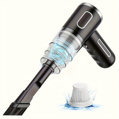 Aspirateur sans fil amélioré avec aspiration tempête 3800PA ! Aspirateur à main sans fil pour la maison et la voiture, tout-en-un ! Super cyclone rechargeable longue portée pour voiture, bureau et maison