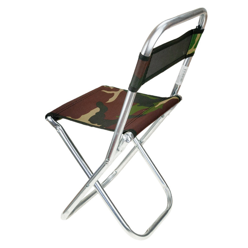 Chaise de pêche pliante avec dossier et tabouret