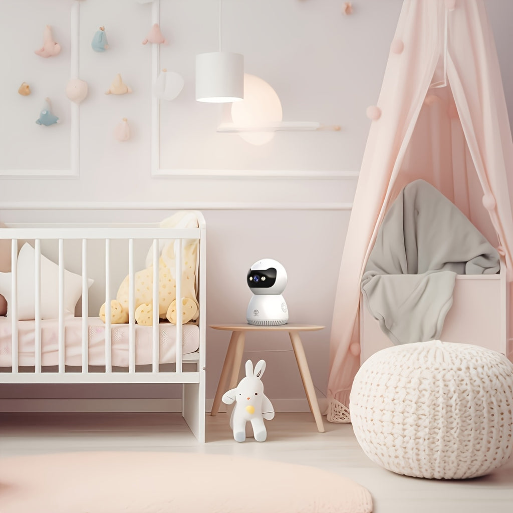 Moniteur Wifi 5G Full HD 1080P, avec fonction de suivi et de prise de vue, vision nocturne couleur, communication bidirectionnelle, contrôlable à distance via application mobile, idéal pour accompagner la famille et les animaux de compagnie, recommandé co