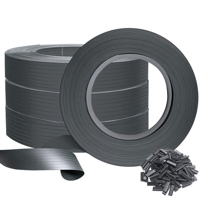 VOUNOT Kit Lamelles Occultantes PVC Brise Vue 300m x 4.7cm avec 600 Clips Clôture Rigide Protection Intimité