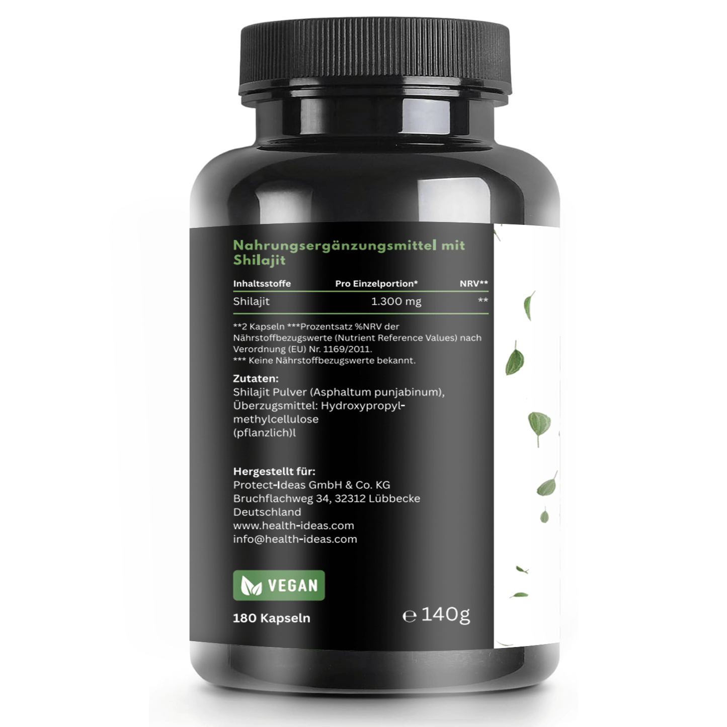 Himalaya Shilajit Mumijo – Dosage élevé de 1300 mg – 180 gélules végétaliennes – Stock de 3 mois – Himalaya Shilajit original – Testé en laboratoire et sans additifs