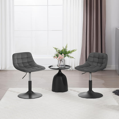 Tabouret de Bar, Tabouret Pivotant, Chaise de Bureau à Domicile, Tabouret Réglable en Hauteur, Siège en Velours