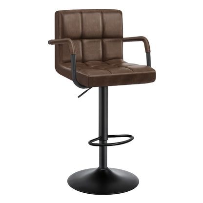 Tabourets de bar, tabouret de bar pivotant à 360° à hauteur réglable, chaise de réception, tabourets de comptoir modernes avec dossier et repose-pieds, tabourets de bar à hauteur de comptoir, convient pour bar de bureau, cuisine, salle à manger, pour cade