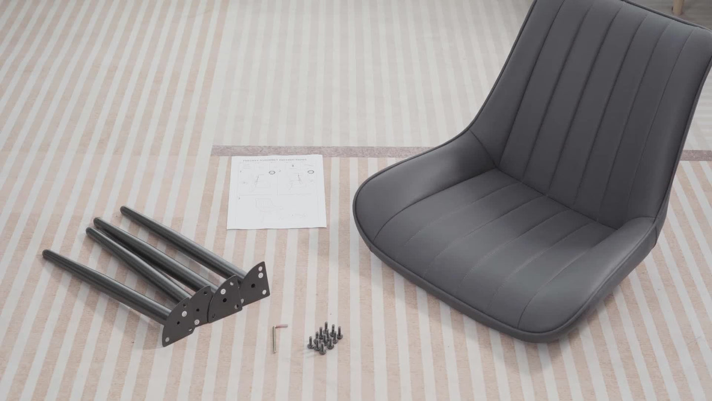 Chaises de salle à manger, Ensemble de 2/4/6, Chaises de cuisine, Chaises rembourrées avec pieds en métal, Chaise de salon avec coussin de dossier, pour salle à manger, Chaise de réception, Bureau