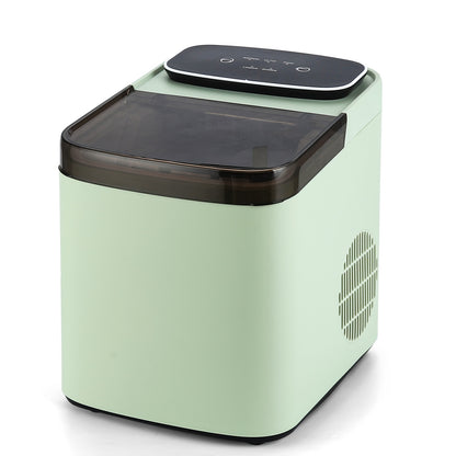 Machine à glaçons, petite machine à glaçons pour la maison et l'extérieur, avec une fenêtre transparente, tailles de glaçons réglables, livrée avec une poignée portable, parfaite pour les cuisines, les bureaux, les fêtes et autres occasions, votre compagn
