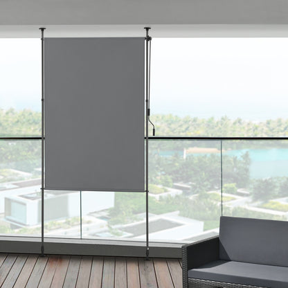 Store Extérieur Cimarra pour Balcon avec Manivelle, Cadre en Acier Résistant aux Intempéries, Disponible en Diverses Couleurs et Tailles