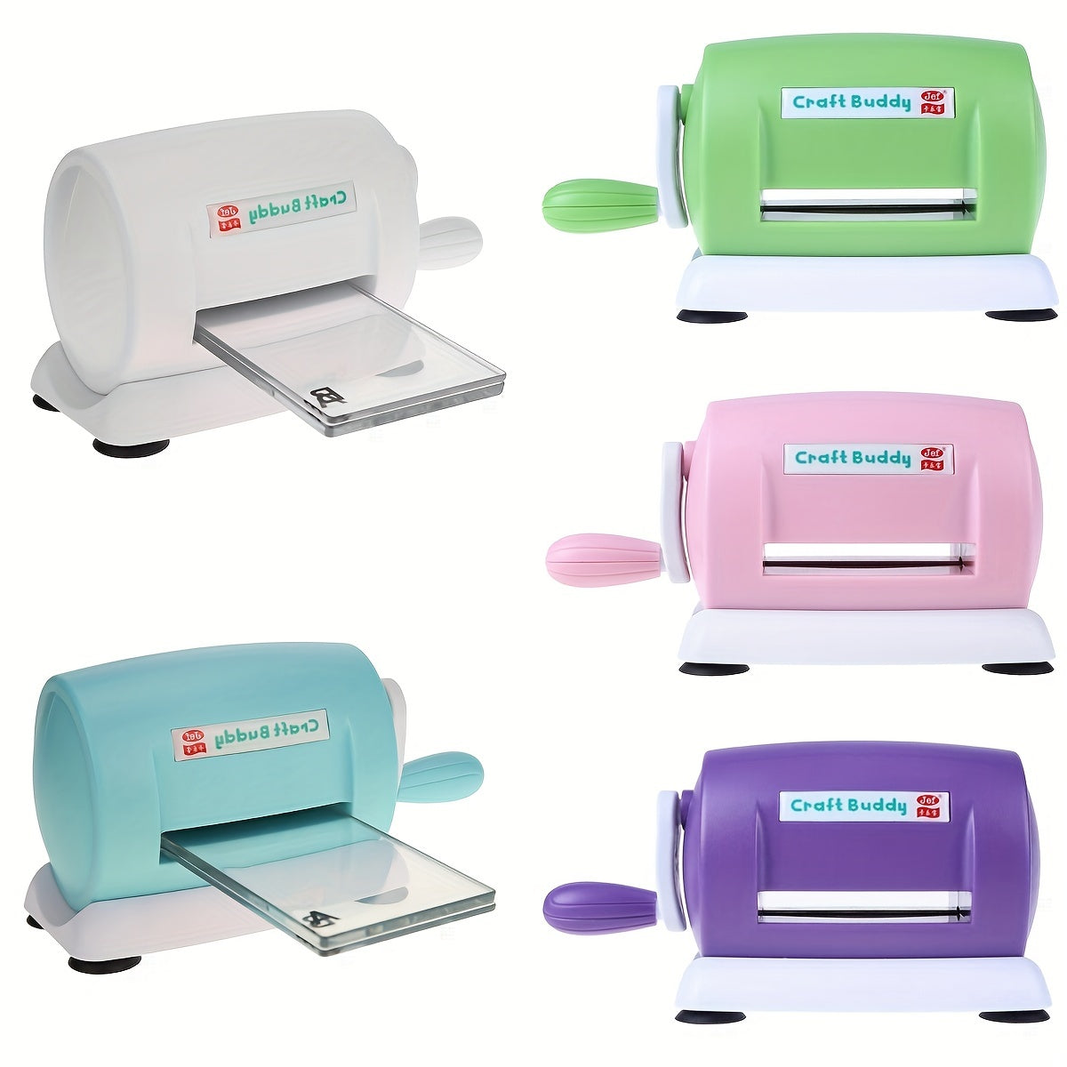 Lot de 5 couleurs machine de découpe et gaufrage pour scrapbooking, 1 set de tampons de découpe en acrylique A et B pour papier scrapbooking, outil de coupe, matériau PE, sans batterie