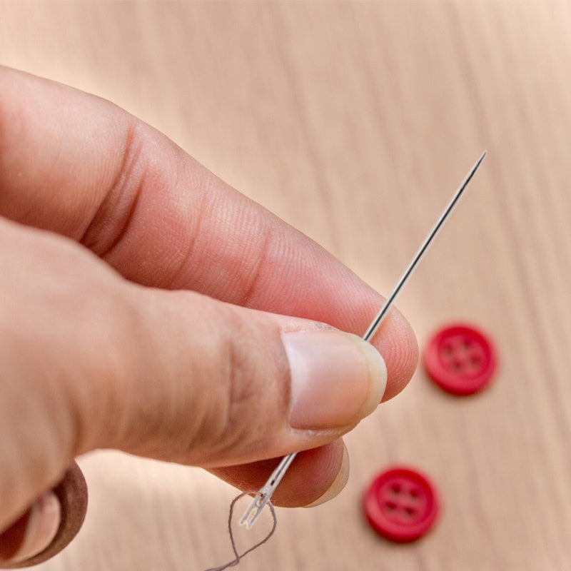 Kit de Couture à Main avec Aiguilles Auto-Filetantes, 12 Pièces et Tailles Variées
