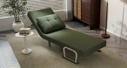 Canapé-lit pliable pour décoration de Noël d'appartement, confortable et durable, accoudoirs argentés, matériau en velours côtelé, plusieurs couleurs disponibles, polyvalent pour chambres à coucher, idée cadeau créative, décoration de Noël, cadeau personn